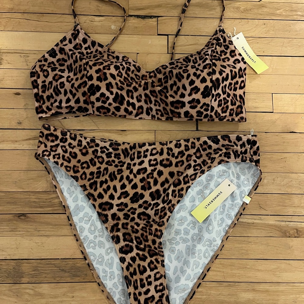 NWT Summersalt Leopard Bikini
